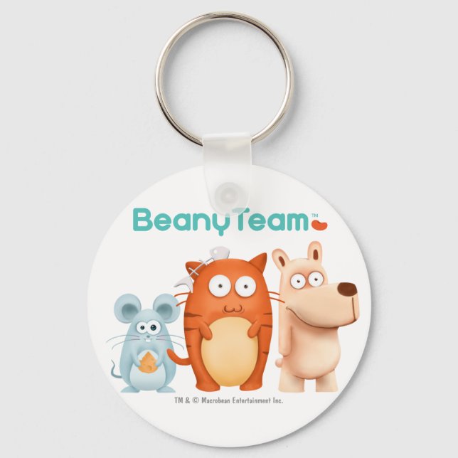 Porte-clés Porte - clé : BeanyTeam™ - Chat & souris & Chien (Recto)