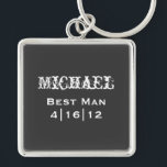 Porte-clés Porte - clé Best Man personnalisé<br><div class="desc">Porte - clé Best Man personnalisé</div>