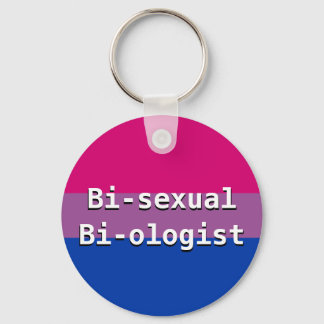 Porte-clés Porte - clé Bisexuel Biologiste Button
