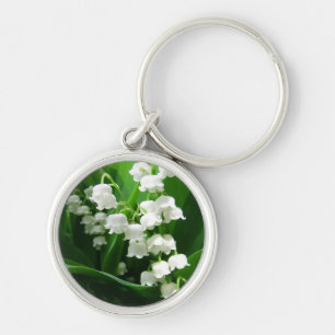 Porte-clés Porte - clé blanc du muguet