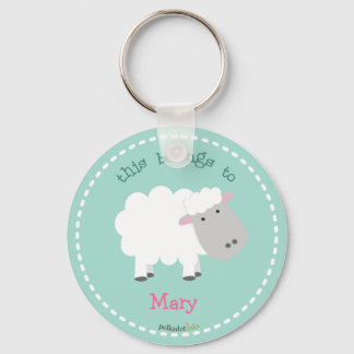 Porte-clés Porte - clé blanc mouton