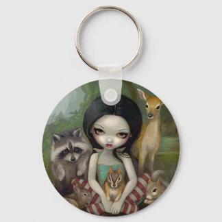 Porte-clés porte - clé "Blanche Neige et ses amis animaux"