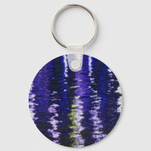 Porte-clés Porte - clé bleu abstrait