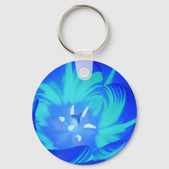 Porte-clés Porte - clé bleu clair pour tulipe (Recto)