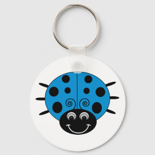 Porte-clés Porte - clé bleu de coccinelle