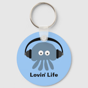 Porte-clés Porte - clé bleu de la vie de Lovin de méduses et