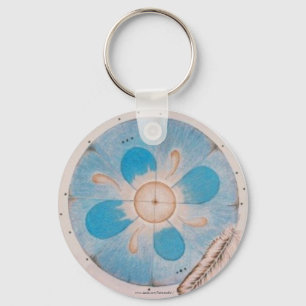 Porte-clés Porte - clé bleu de mandala