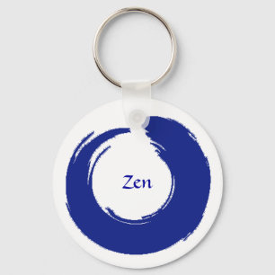 Porte-clés Porte - clé bleu de zen