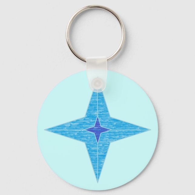 Porte-clés Porte - clé Blue Star (Recto)