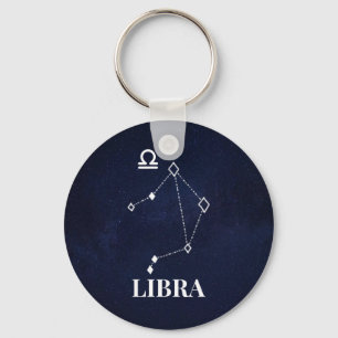 Porte-clés Porte - clé Bouton Constellation Libra