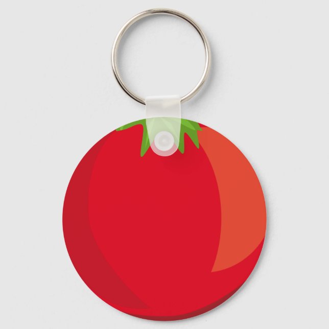 Porte-clés Porte - clé Bouton de base Tomato 2,25 pouces (Recto)