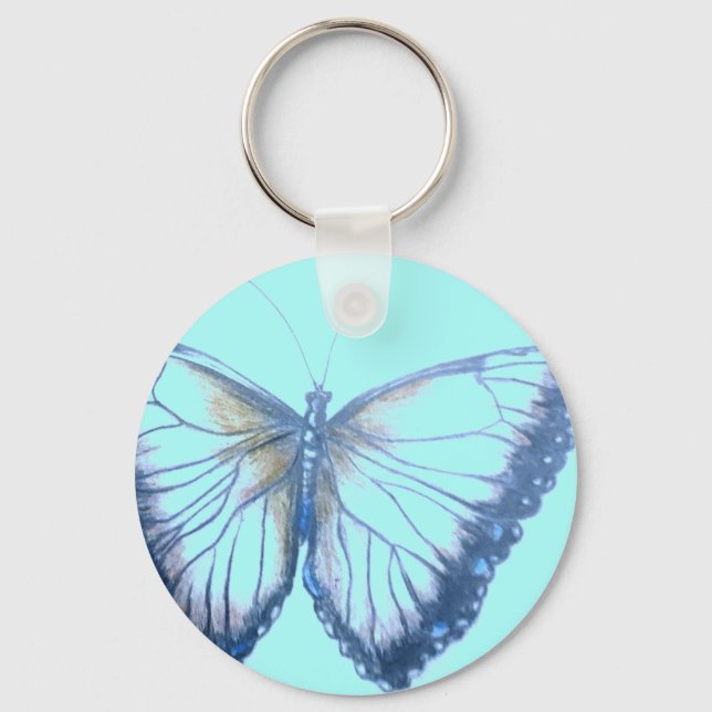 Porte-clés Porte - clé Bouton papillon (Recto)
