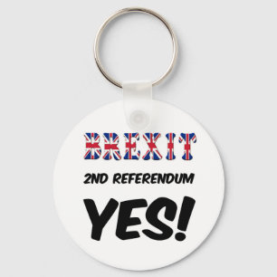 Porte-clés Porte - clé Brexit 2ème référendum Oui