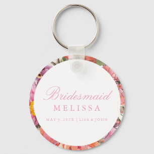 Porte-clés Porte - clé Bridesmaid - Floral