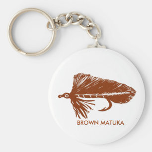 Porte-clés Porte - clé Brown Matuka "Brown Matuka Streamer"