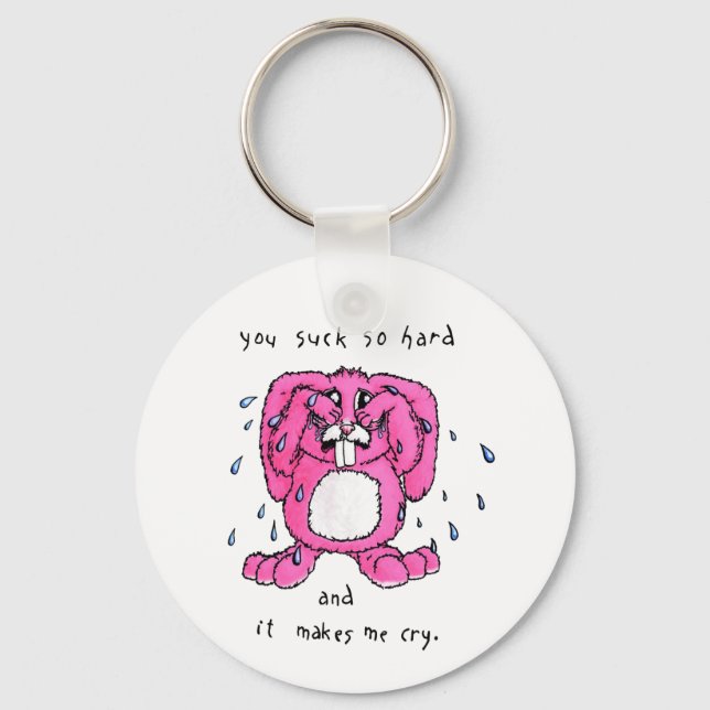 Porte-clés Porte - clé Bunny en train de pleurer (Recto)