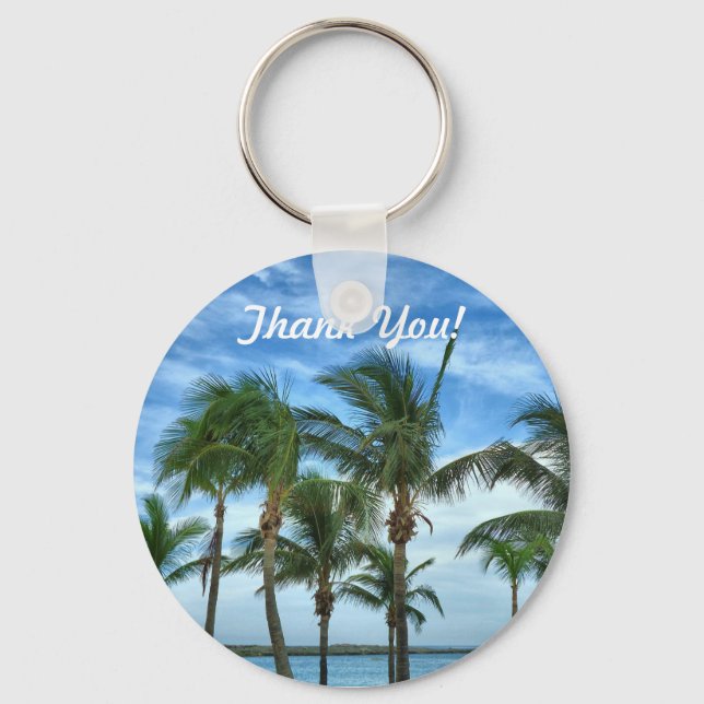 Porte-clés Porte - clé cadeau Merci après-midi Tropical (Recto)