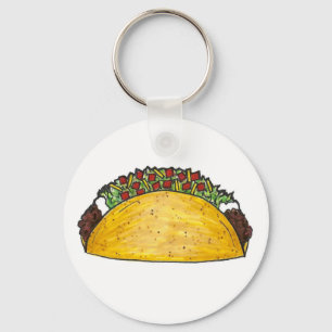 Porte-clés Porte - clé Cadeau mexicain de boeuf Taco Tacos