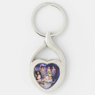 Porte-clés Porte - clé Carré métallique, 2,25 po x 2,25 po Él