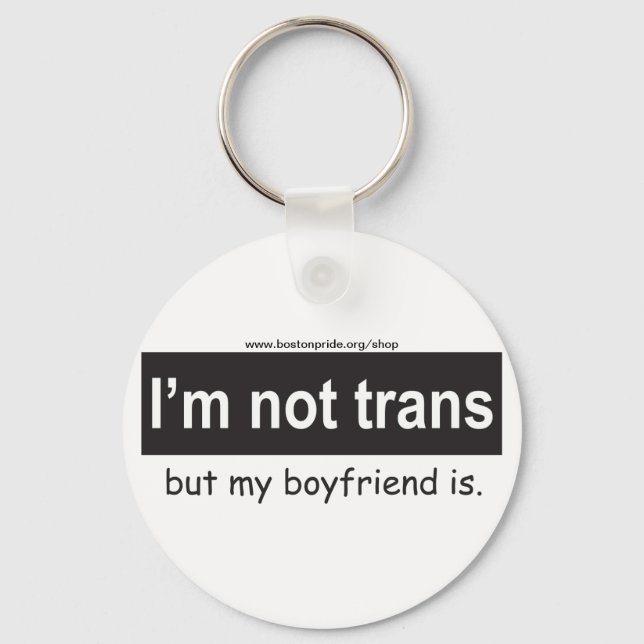 Porte-clés Porte - clé Carré Trans Boyfriend (Recto)
