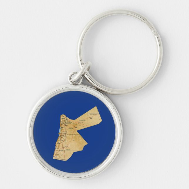 Porte-clés Porte - clé Carte Jordanie (Devant)