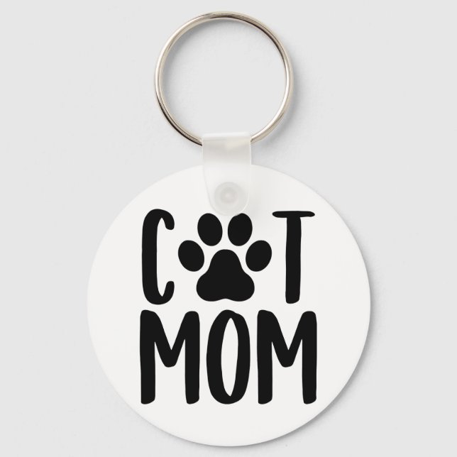 Porte-clés Porte - clé Cat Mom (Recto)