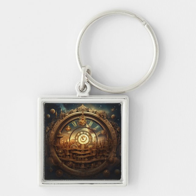 Porte-clés Porte - clé céleste Steampunk (Devant)
