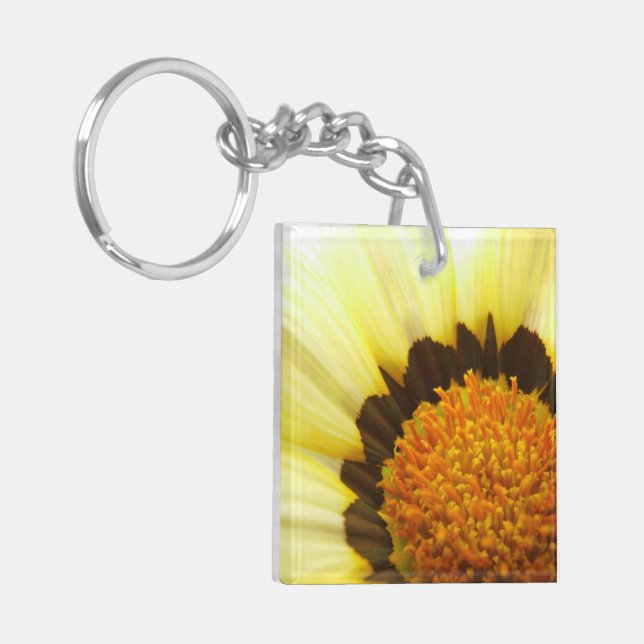 Porte-clés Porte - clé Centre Fleur Jaune (Devant gauche)