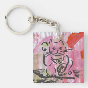 Porte-clés Porte - clé chanceux coloré de Maneki Neko de