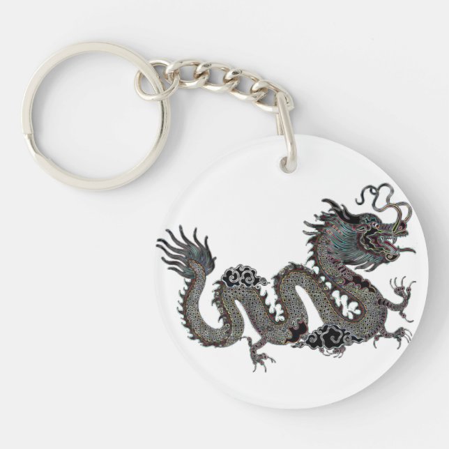 Porte-clés Porte - clé chanceux du dragon | de zodiaque (Devant)
