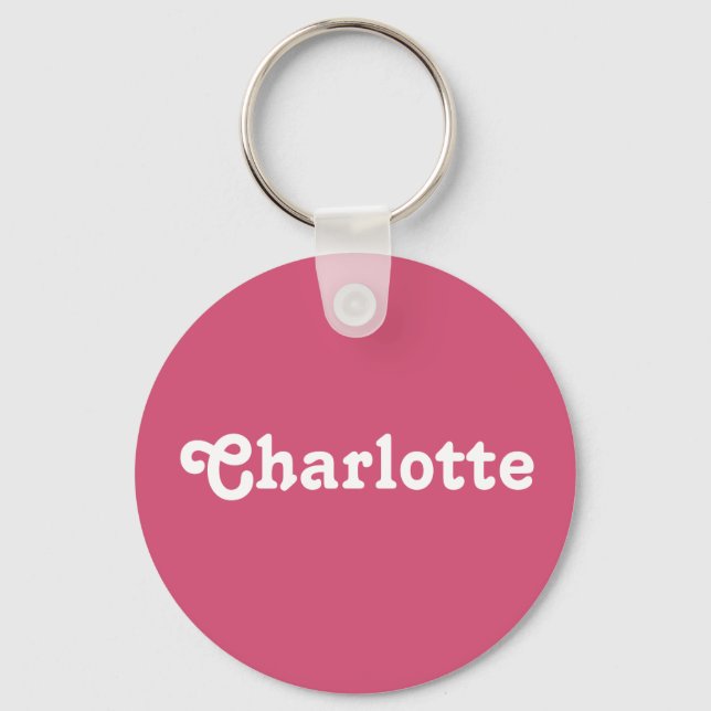 Porte-clés Porte - clé Charlotte (Recto)