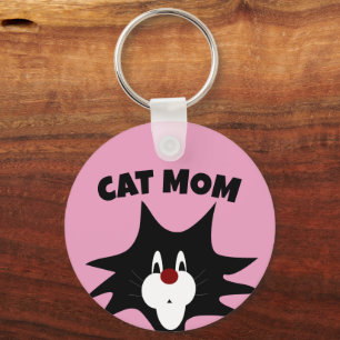PORTE-CLÉS PORTE - CLÉ CHAT MOM ROSE