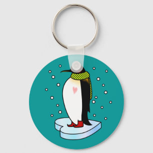 Porte-clés Porte - clé chaud de coeur d'hiver froid