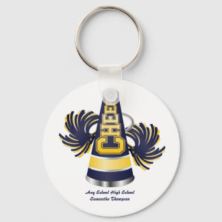 Porte-clés Porte - clé Cheerleader bleu et jaune