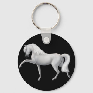 Porte-clés Porte - clé cheval andalou blanc