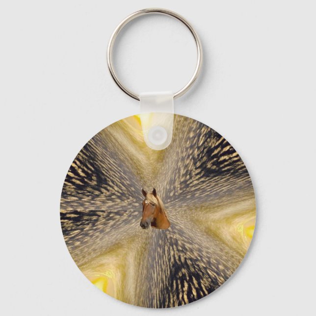 Porte-clés porte - clé cheval-n-fractal (Recto)