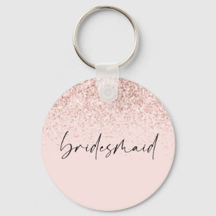 Porte-clés Porte - clé Chic Bridesmaid Parties scintillant pe