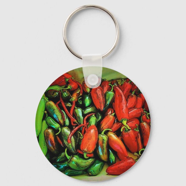 Porte-clés Porte - clé Chili Peppers (Recto)
