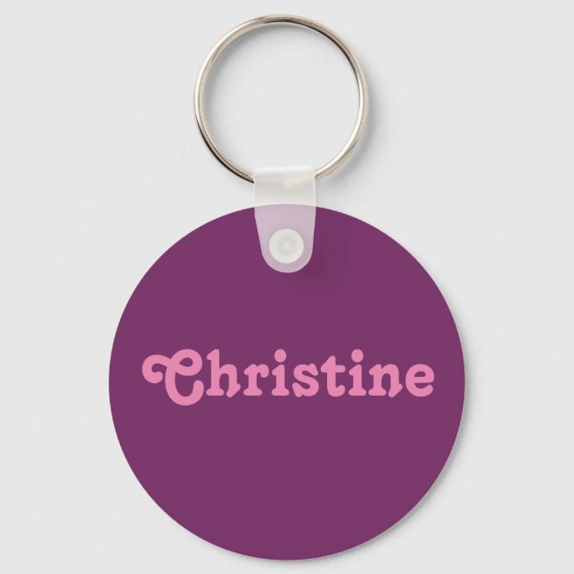 Porte-clés Porte - clé Christine (Recto)