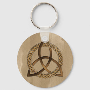 Porte-clés Porte - clé circulaire Celtique Triquetra Trinity 