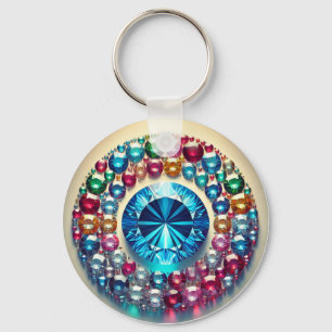 Porte-clés "Porte - clé circulaire métallique personnalisé -