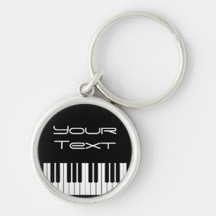 JEVauxhall-Porte-clés musicien pianiste, clavier de piano, notes, cadeau de  festival, bijoux faits à la