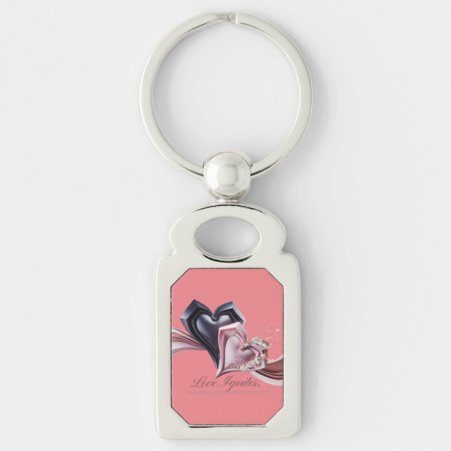 Porte-clés Porte - clé Coeurs enmêlés (Devant)