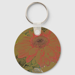 Porte-clés Porte - clé coloré de marguerites