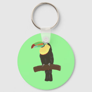 Porte-clés Porte - clé coloré de peinture d'oiseaux Toucan