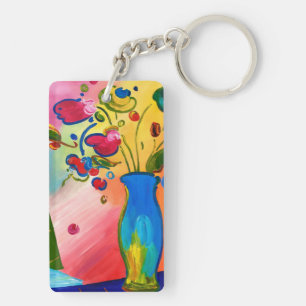 Porte-clés Porte - clé coloré Peter Max inspiré