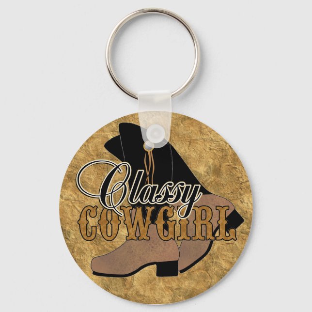 Porte-clés Porte - clé Cowgirl classique (Recto)