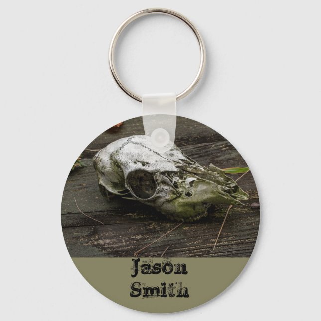 Porte-clés Porte - clé crâne de cerf blanc (Recto)