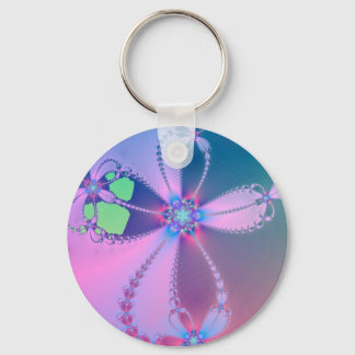 Porte-clés Porte - clé croisé à fleurs