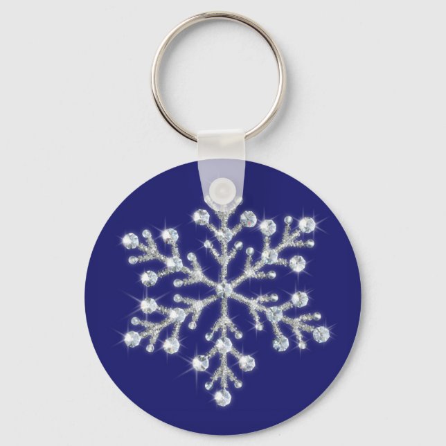 Porte-clés Porte - clé Crystal Snowflake (Recto)